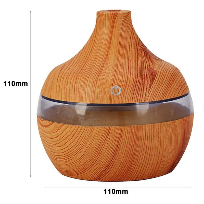 Wood Grain Aromatherapy USB Humidifier Drops Water Air Purification essential oil aroma diffuser Creative home grain