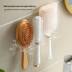 Bathroom Comb Stand Wall-mounted Punch-free Good-looking Bathroom Storage Rack