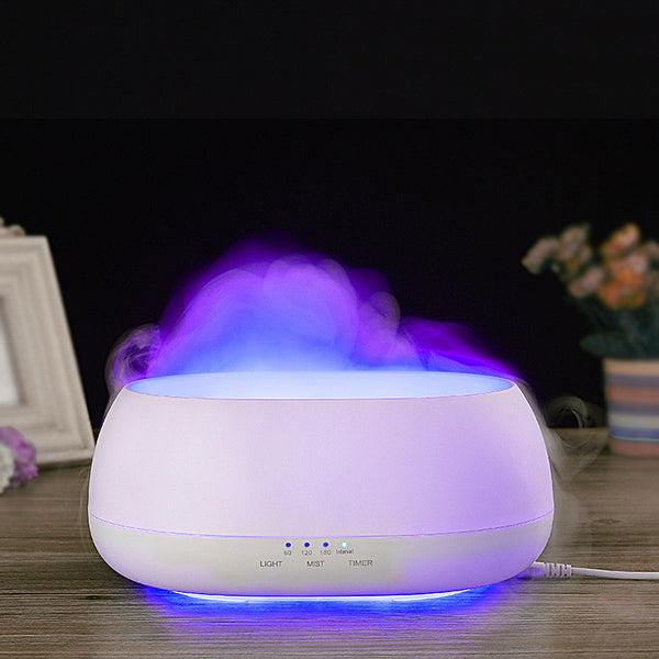 HOMEFISH Aroma Diffuser 500ml Ultrasonic Air Humidifier Colorful Light Fragrance Diffuser Essential Oil Diffuser For Home