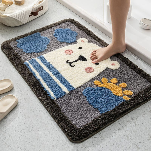 Cartoon Household Bathroom Mats Bathroom Absorbent Non-slip Mat